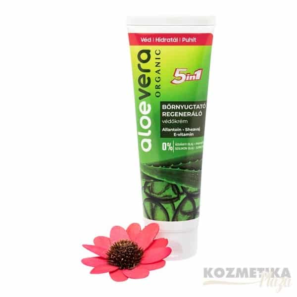 Aloe Vera Organic Regeneráló/Bőrnyugtató Védőkrém E-Vitaminnal 100 ml